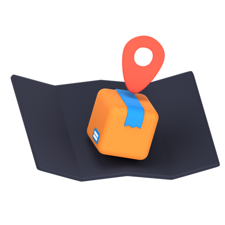 Package Location  3D Icon