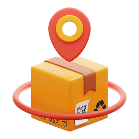 Package Location  3D Icon