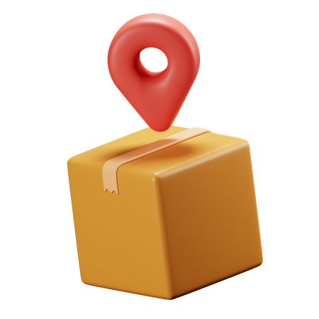 Package Location  3D Icon