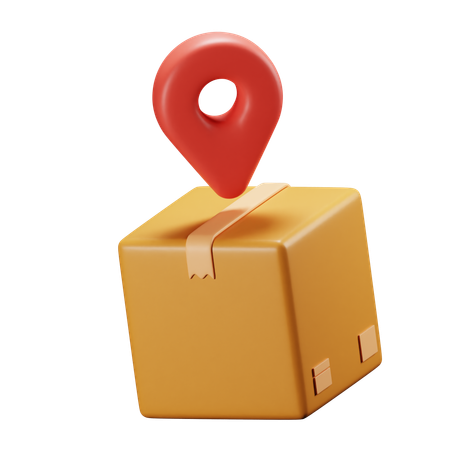 Package Location  3D Icon