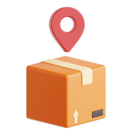 Package Location  3D Icon