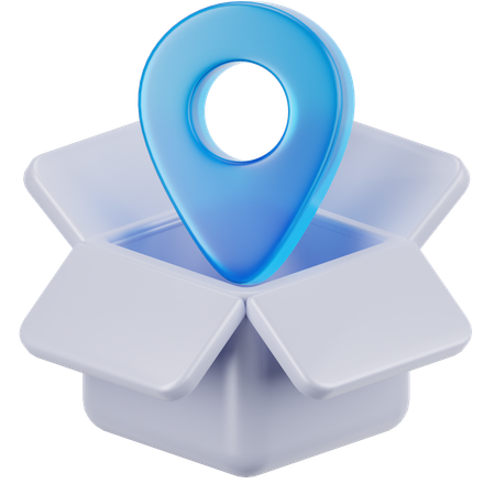 Package Location  3D Icon