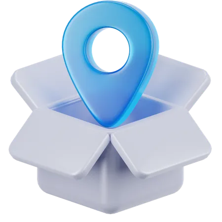 Package Location  3D Icon