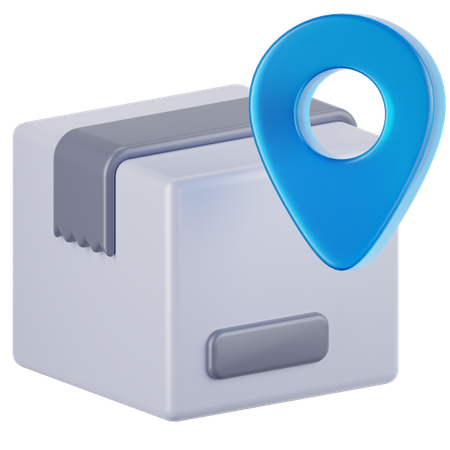 Package Location  3D Icon