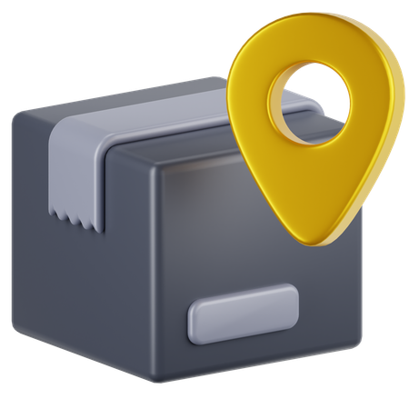 Package Location  3D Icon