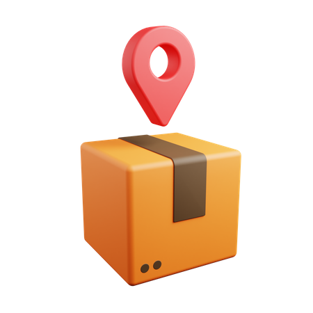 Package Location  3D Icon