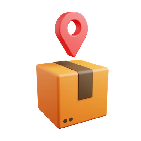 Package Location  3D Icon