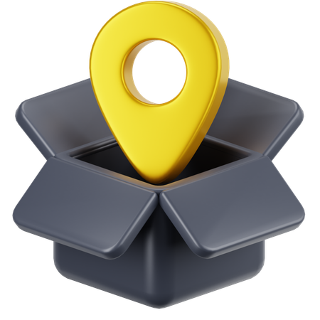 Package Location  3D Icon