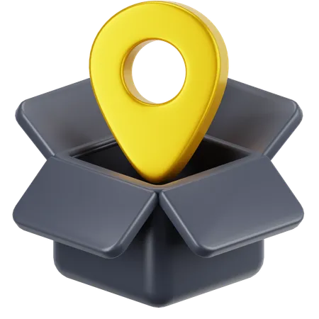 Package Location  3D Icon