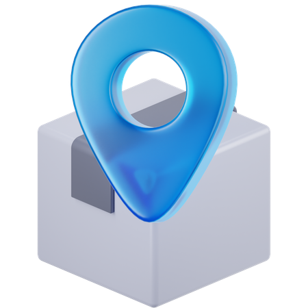 Package Location  3D Icon