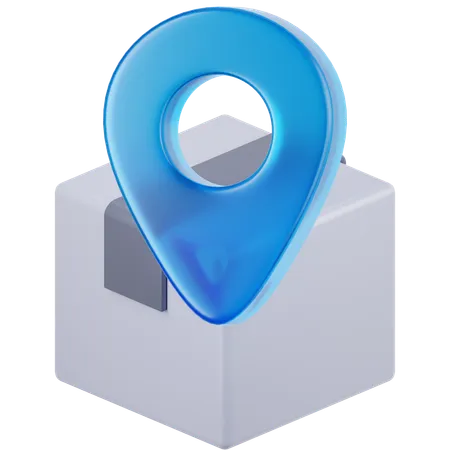 Package Location  3D Icon