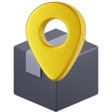 Package Location  3D Icon