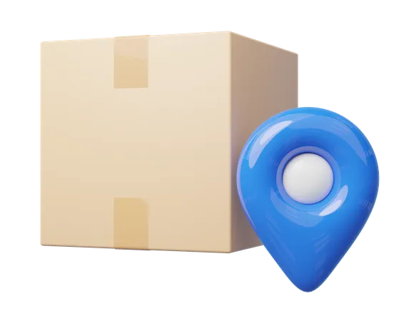 Package Location  3D Icon