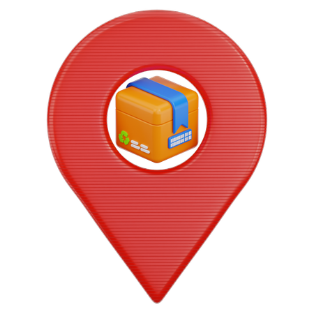 Package Location  3D Icon