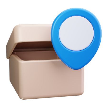 Package Location  3D Icon