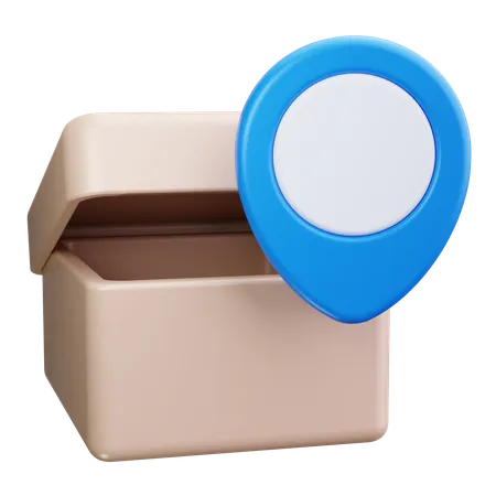 Package Location  3D Icon