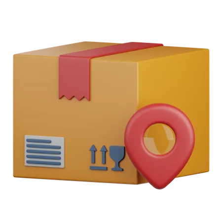 Package Location  3D Icon