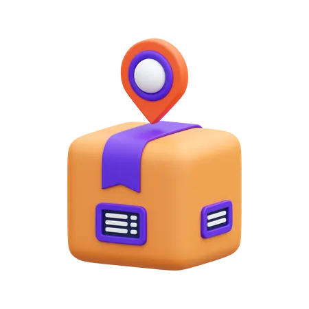 Package Location  3D Icon