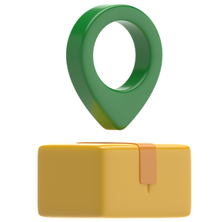 Package Location  3D Icon