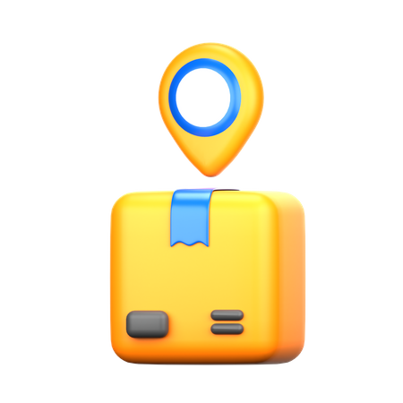 Package Location  3D Icon