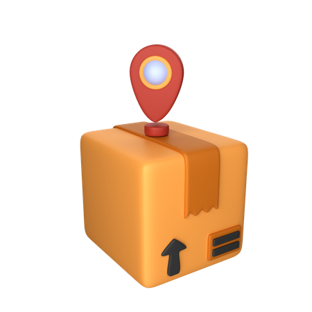 Package Location  3D Icon