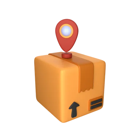 Package Location  3D Icon