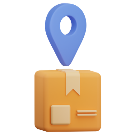 Package Location  3D Icon