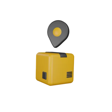 Package Location  3D Icon