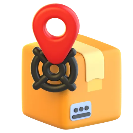 Package Location  3D Icon