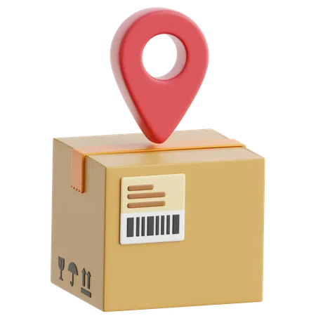 Package Location  3D Icon