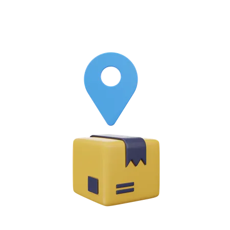 Package Location  3D Icon