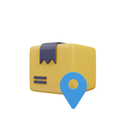 Package Location  3D Icon