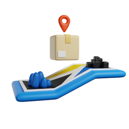 Package Location  3D Icon