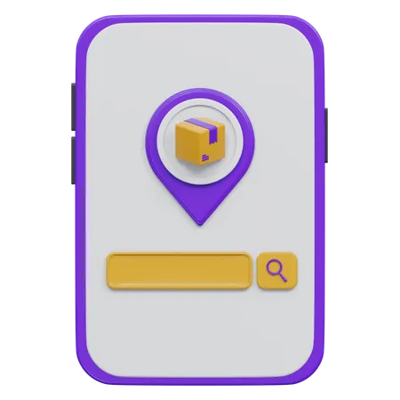 Package Location  3D Icon