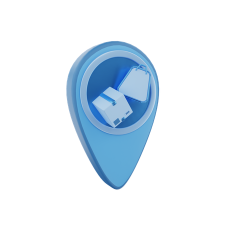 Package Location  3D Icon