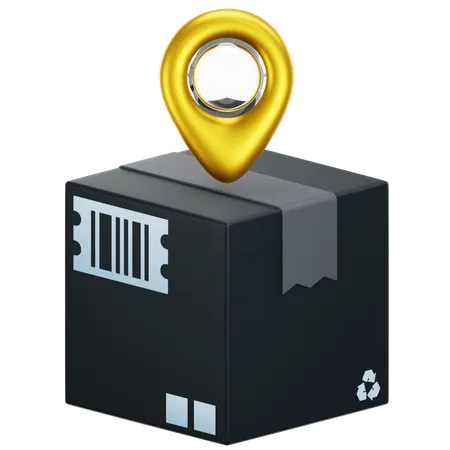 Package Location  3D Icon