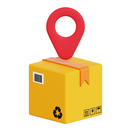 Package Location  3D Icon