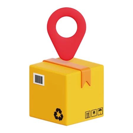 Package Location  3D Icon