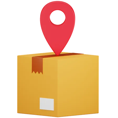 Package Location  3D Icon