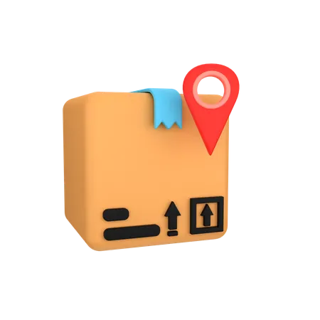 Package Location  3D Icon