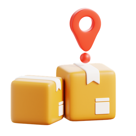 Package Location  3D Icon