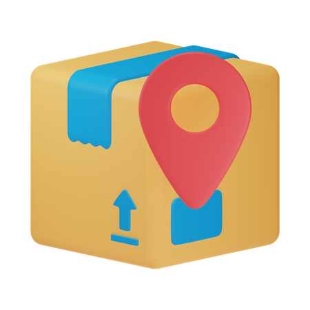 Package Location  3D Icon