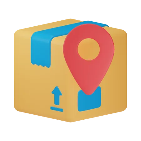 Package Location  3D Icon