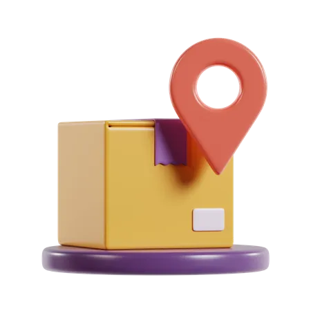 Package Location  3D Icon