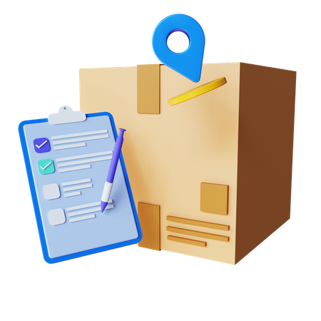 Package Location  3D Icon