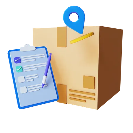 Package Location  3D Icon