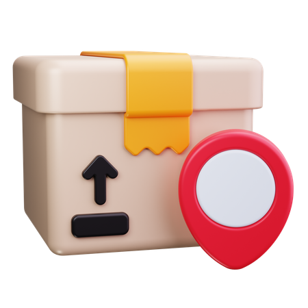 Package Location  3D Icon