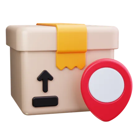 Package Location  3D Icon