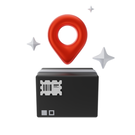 Package Location  3D Icon