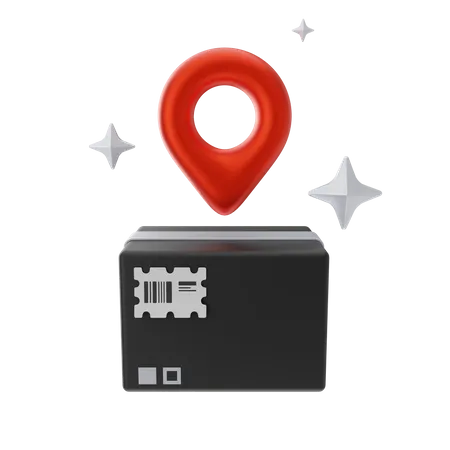 Package Location  3D Icon